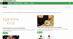 Desktop Screenshot of geekshealth.com